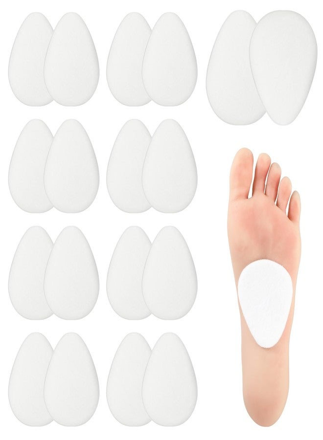 WY LIGHTING LEVEL 20 Pcs Metatarsal Felt Foot Pad(1/4" Thick), Ball of Foot Cushions for Women and Men, Forefoot Support Adhesive Foam Foot Cushion Pad for Metatarsalgia Mortons Neuroma - Image 1